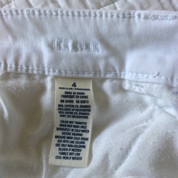 American Eagle White Jean Jeggings Size 4 Stretch - Picture 4 of 4
